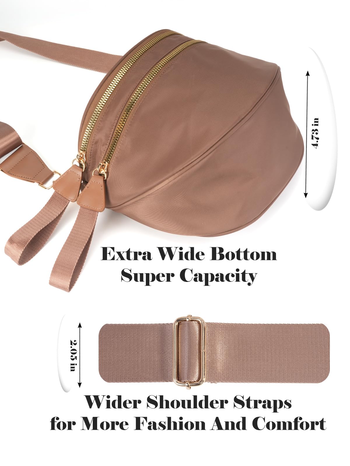 Pure Colour Crossbody Bag Bum Bag for Women,Spacious Purse Fanny Packs Belt Bag,Oversized Bum Bag (Bean Green Leopard Print Bum Bag)