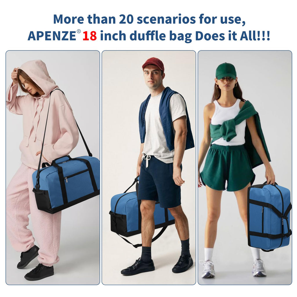 Apenze Small Gym Bag Carry On Bag - 12 in Mini Duffle Bag Lightweight for Overnight Travel(Camouflage)