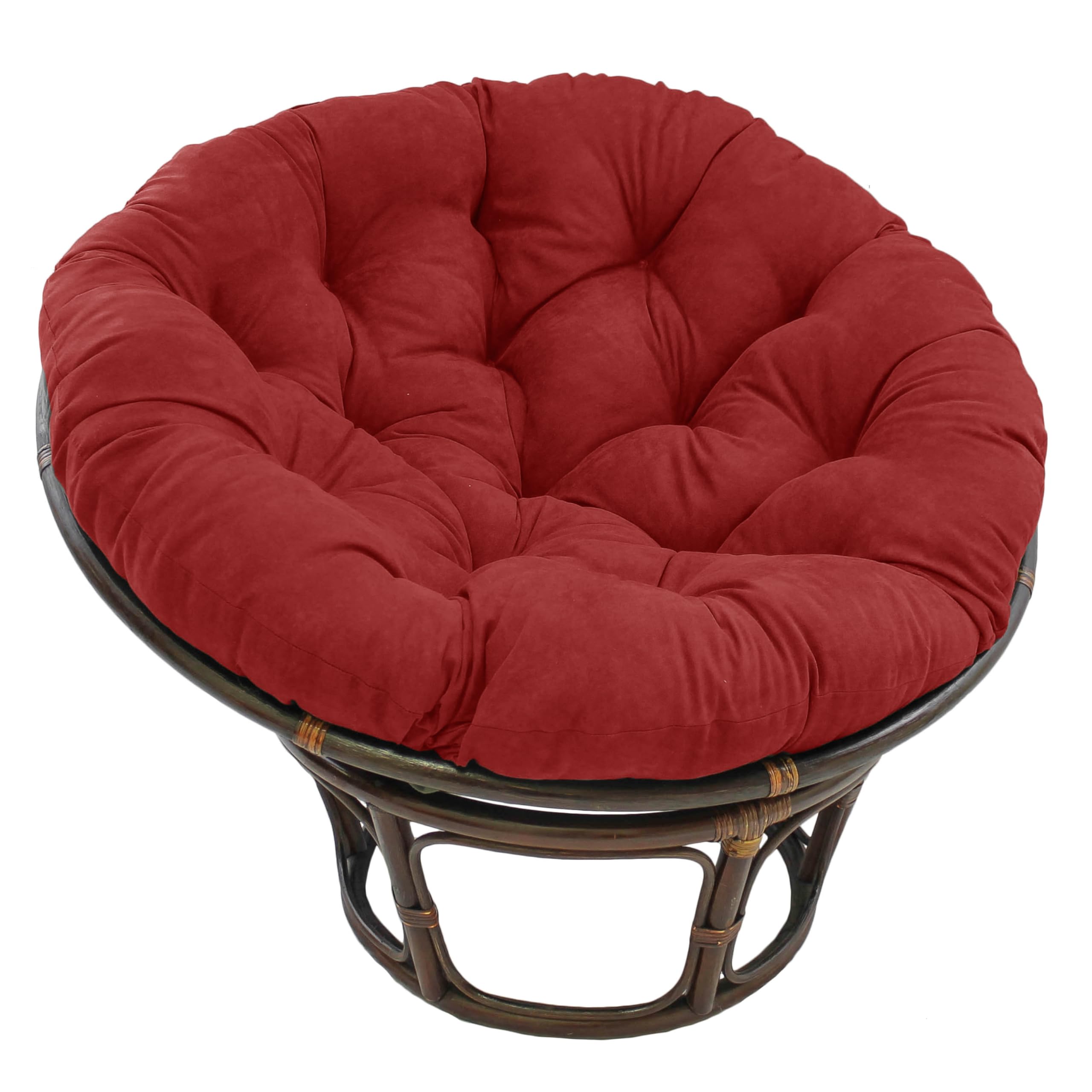 Blazing Needles Polyester Microsuede Papasan Cushion, 1 Count (Pack of 1), Aqua Blue