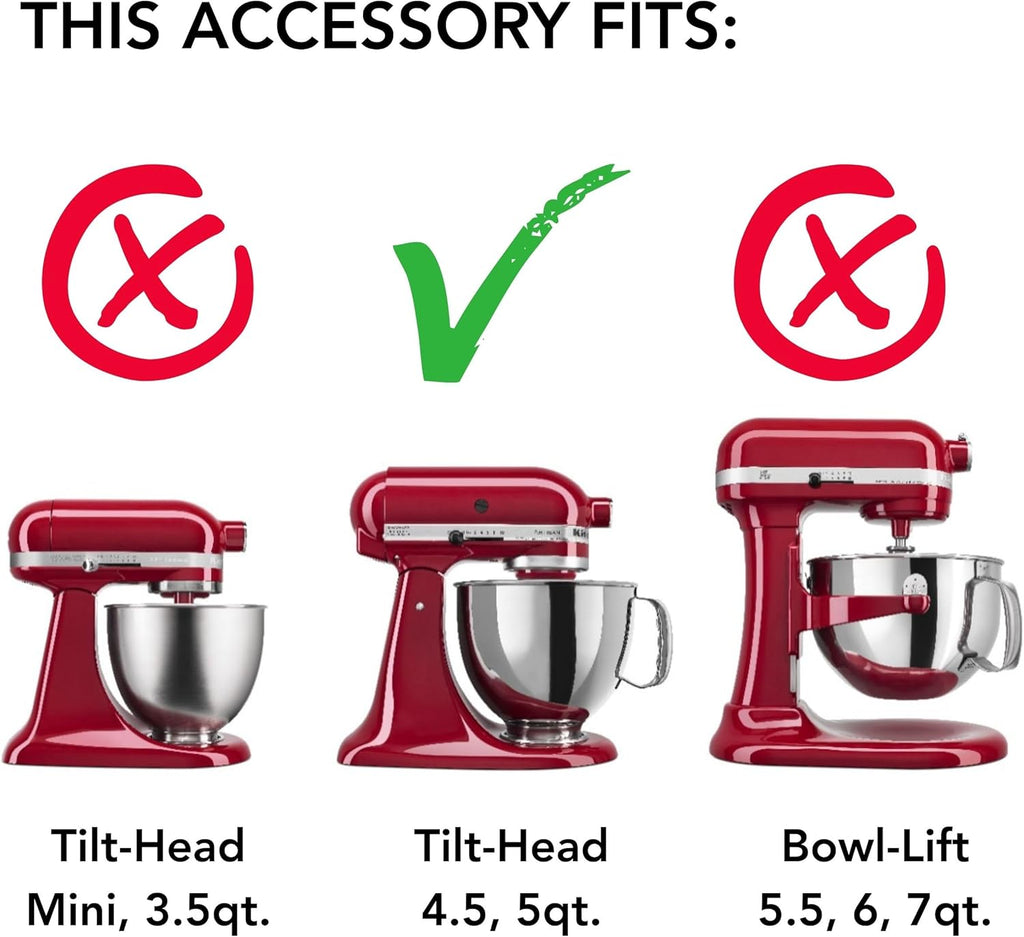 KitchenAid Stainless Steel Dough Hook KSM5THDHSS for 4.5 and 5 Quart KitchenAid Tilt-Head Stand Mixers