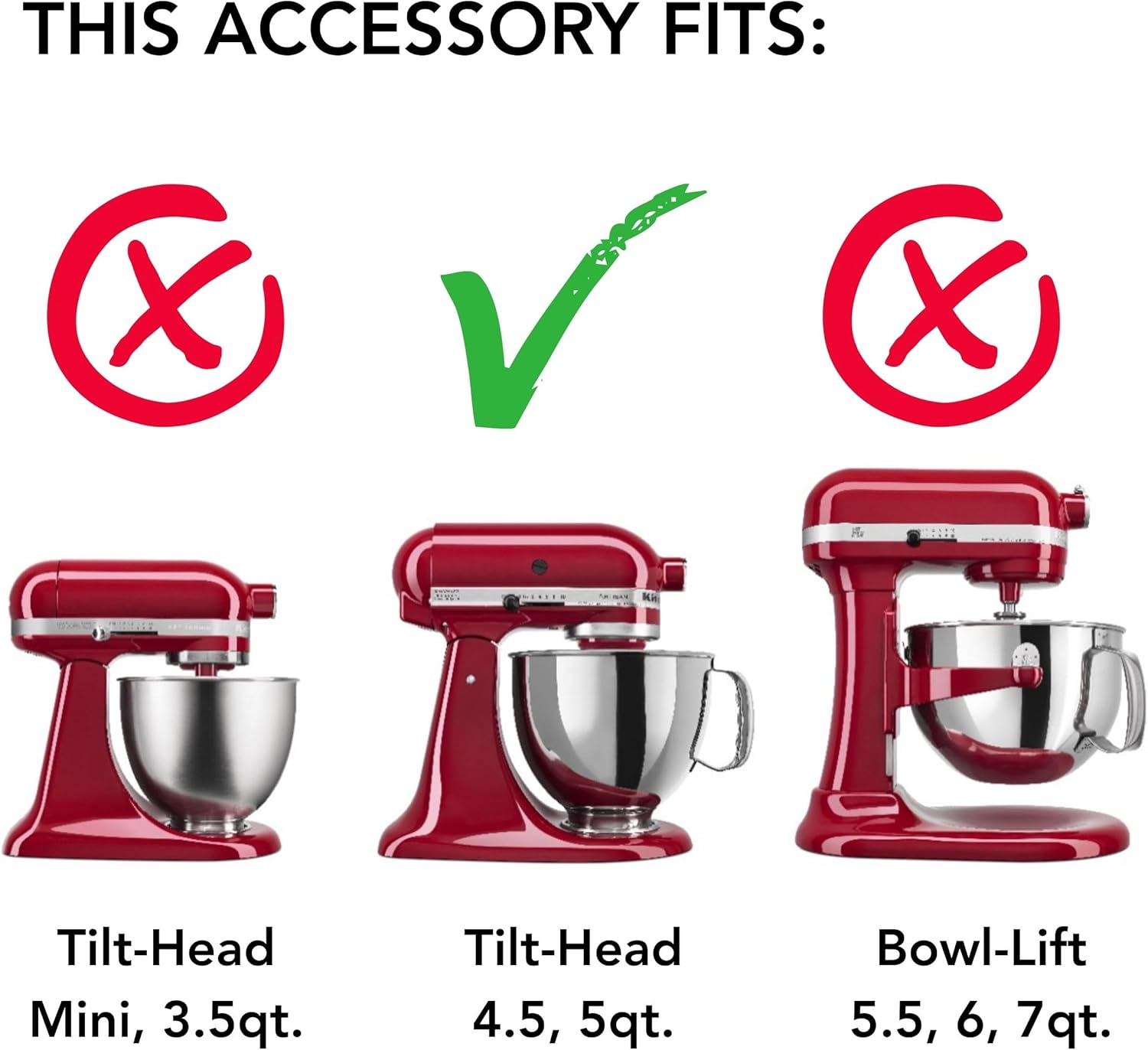 KitchenAid Stainless Steel Dough Hook KSM5THDHSS for 4.5 and 5 Quart KitchenAid Tilt-Head Stand Mixers
