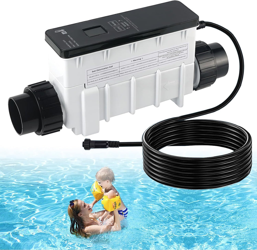 IC40 Swimming Pool Salt Cell Fit for Pentair IntelliChlor IC40 Replaces EC-520555 520555 - Suitable for up to 40,000-Gallon Saltwater Pool Chlorination Systems - Chlorine Generator