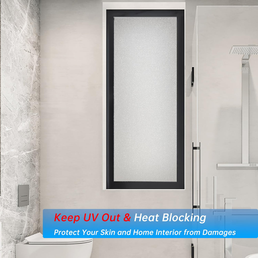 Window Privacy Blinds, Removable Glass Door Privacy Film, Suitable for Bathrooms, Offices, Static Cling Decorative Film, Reusable Window Stickers (Blinds, 17.5 x 78.7 inch)