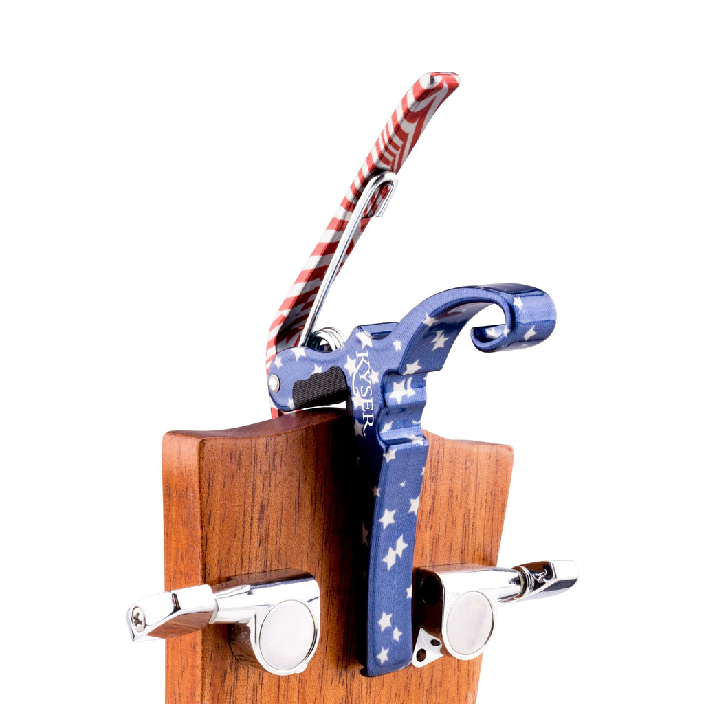 Kyser Musical Products Quick-Change Guitar Capo, KG6ABA, Abalone - For 6-String Acoustic Guitars, Made in USA, Quality, Strong, Lightweight, Quick & Easy Key Changes, Innovative, Perfect Fit