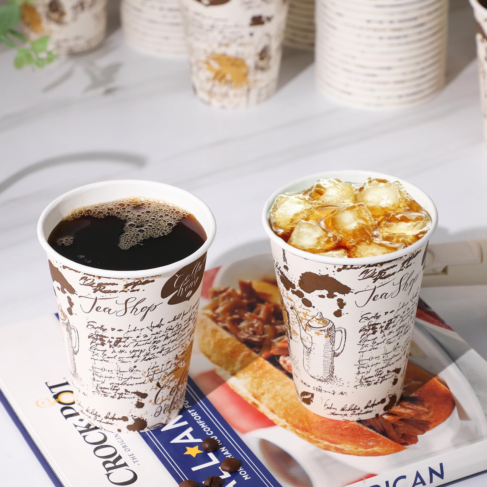 SIUQ 1200 Pack 3 oz Paper Cups, Small Disposable Bathroom Mouthwash Cups, Mini White Paper Espresso Cups 3 Ounce for Parties, Bathroom, Picnics, Travel and Events