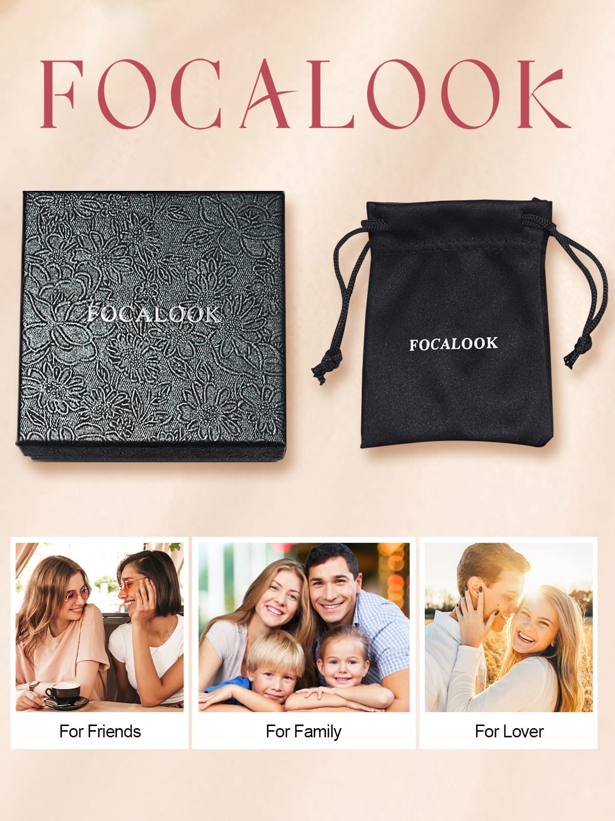 FOCALOOK 14K Gold Plated Necklaces for Women, Fashion Herringbone Choker Necklace Stainless Steel Flat Snake Chain 3/5MM(W) 12.5"/15"/18"+3.5"(L)
