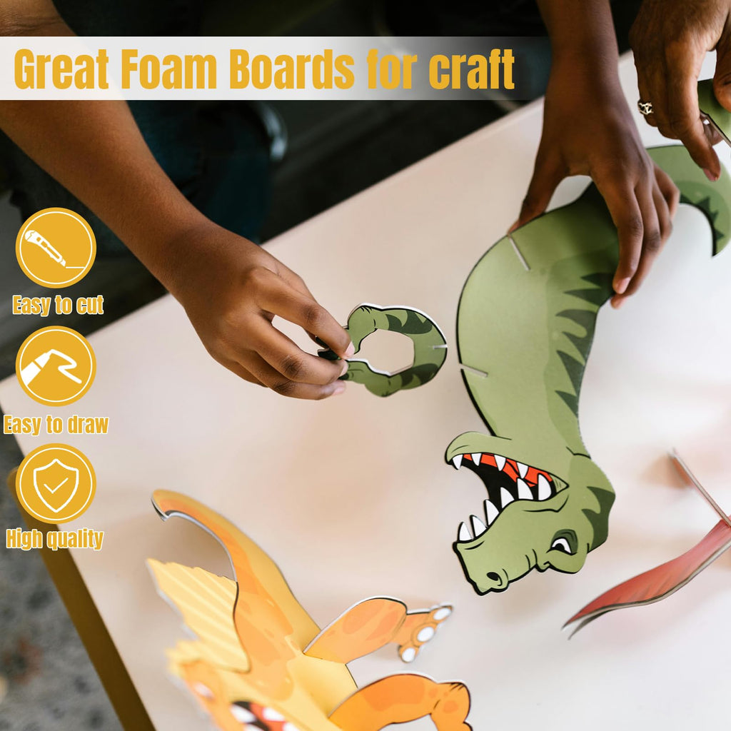 12 Pack Black Foam Board 24"x36", 3/16" Thick Foam Core Board for Projects, Black Poster Board for Painting, Displaying, and Craft Projects