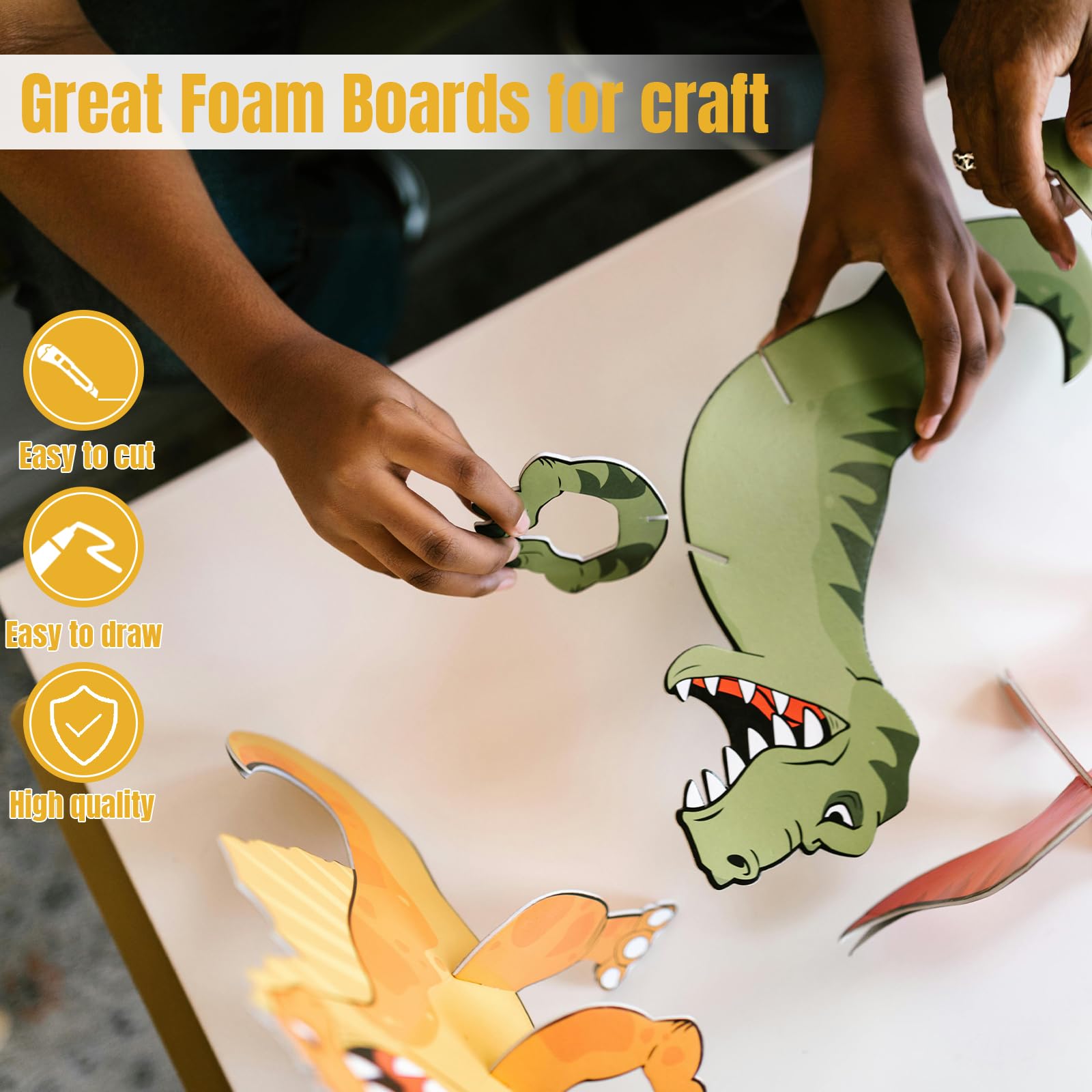 12 Pack Black Foam Board 24"x36", 3/16" Thick Foam Core Board for Projects, Black Poster Board for Painting, Displaying, and Craft Projects