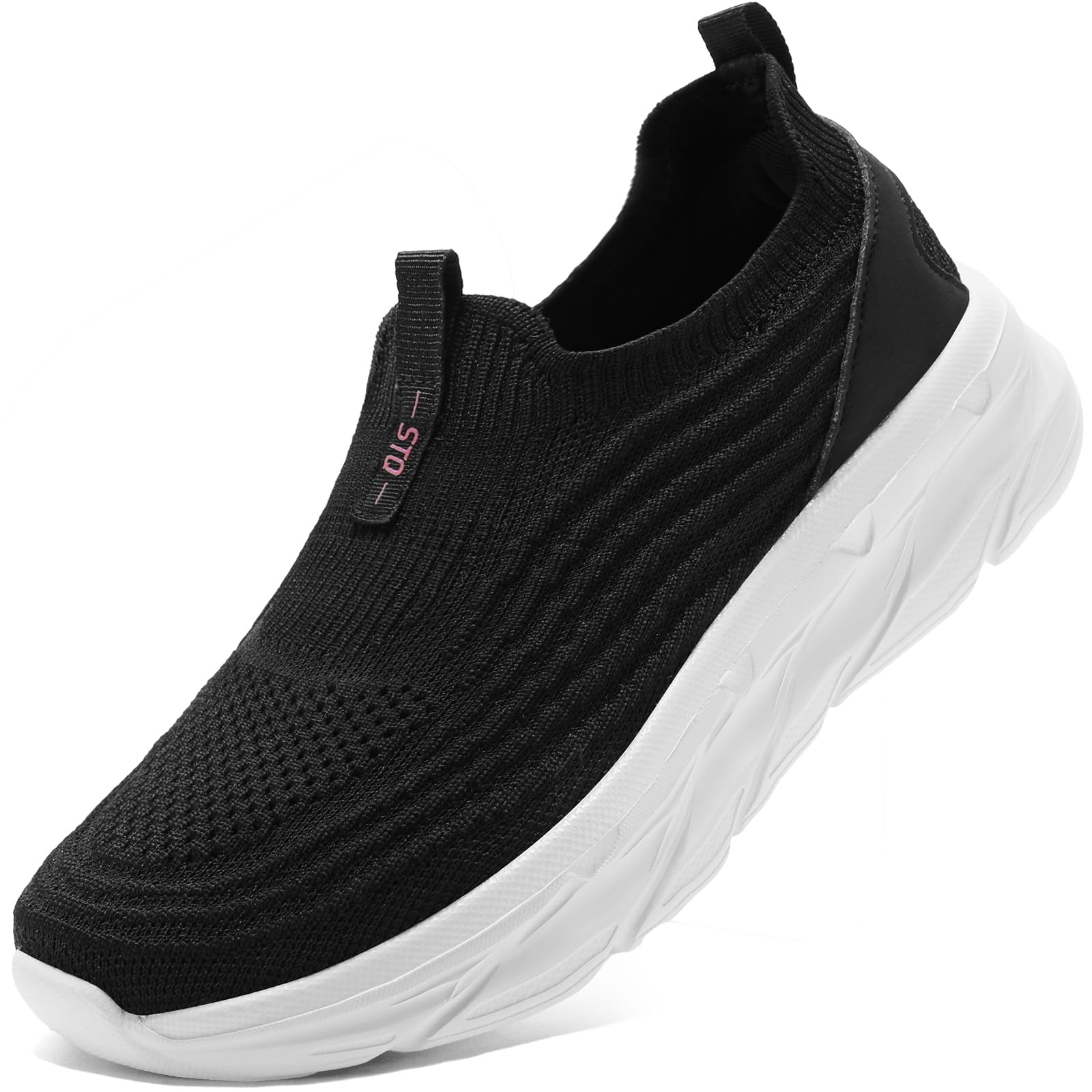 STQ Womens Walking Shoes Slip On Tennis Shoes Comfortable Lightweight Memory Foam Orthopedic Sneakers for Indoor Outdoor Gym Workout Sports