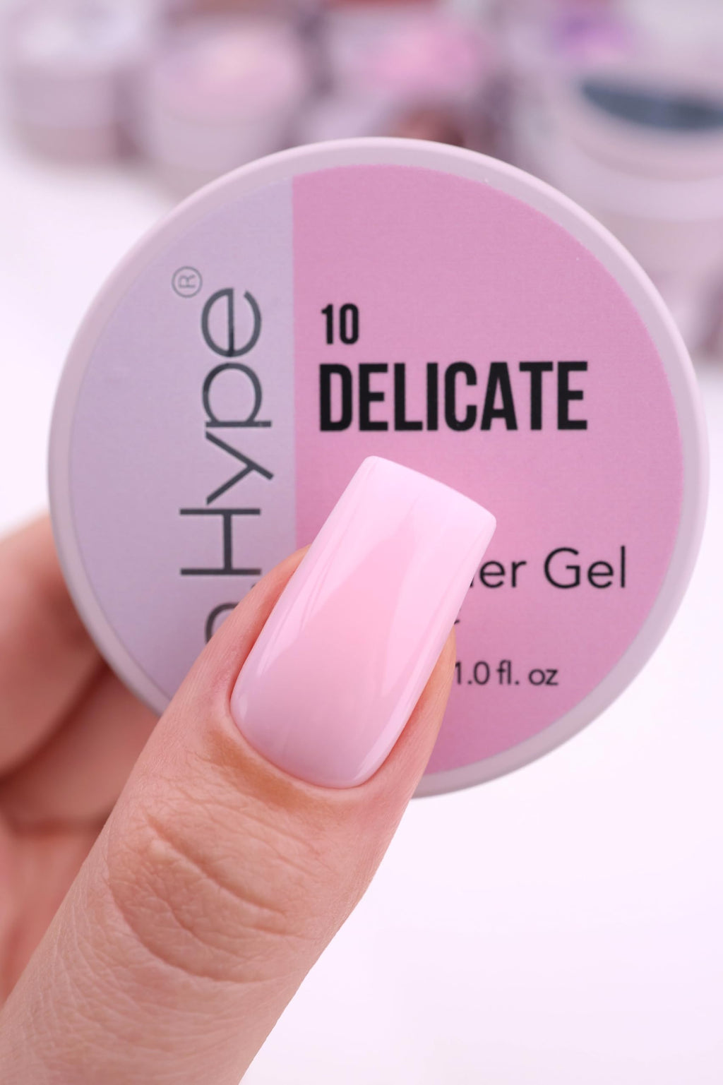 IN.HYPE UV/LED Professional Hard/Builder Gel for Nail Extension/Strengthening/Overlays File Off (Baby Pink #3)