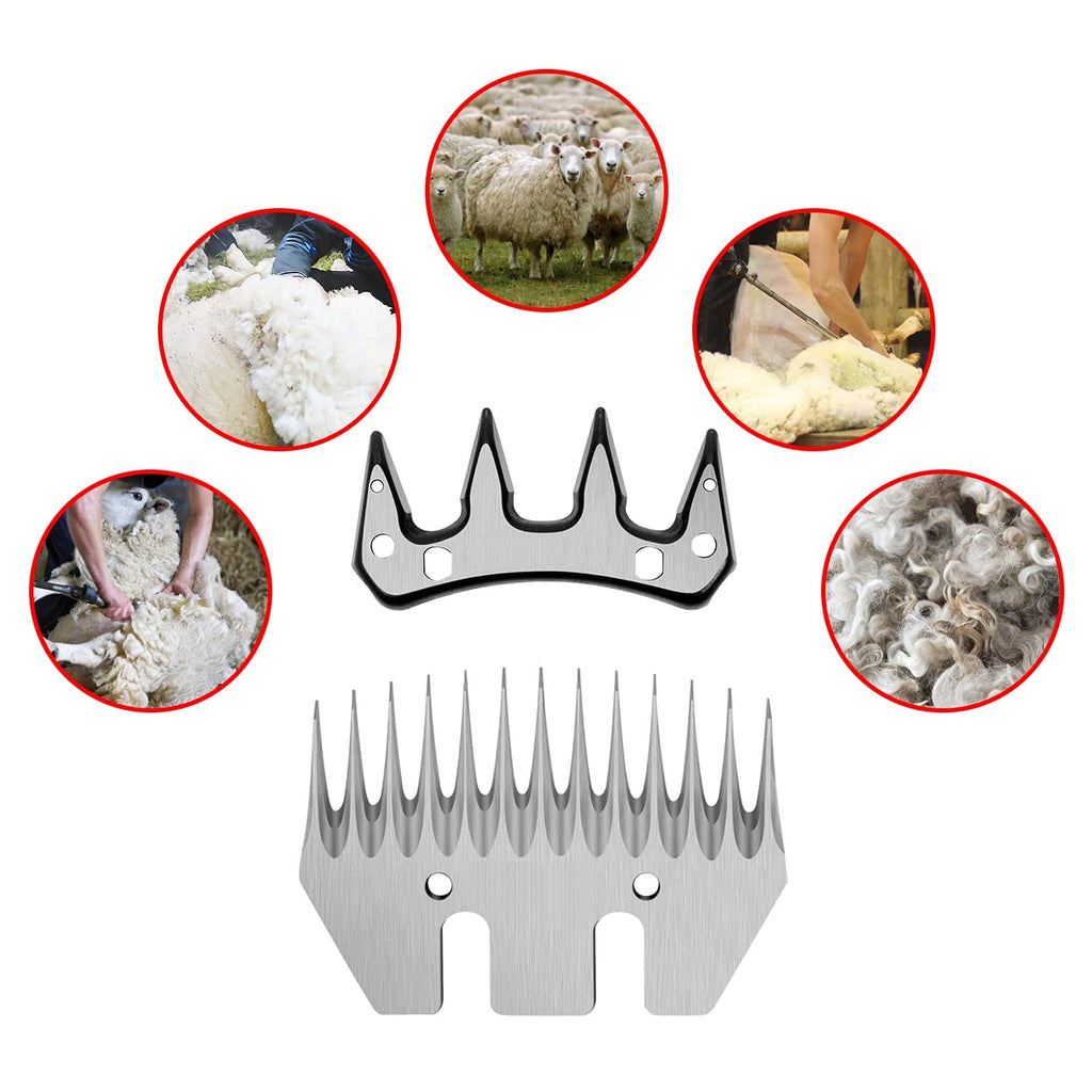 2026 Upgraded Sheep Shears 500W, Professional Electric Sheep Clippers, Farm Livestock Grooming Kit, 6 Speed Heavy Duty Electric Shears for Sheep Alpacas Goats Thick Coat Animals