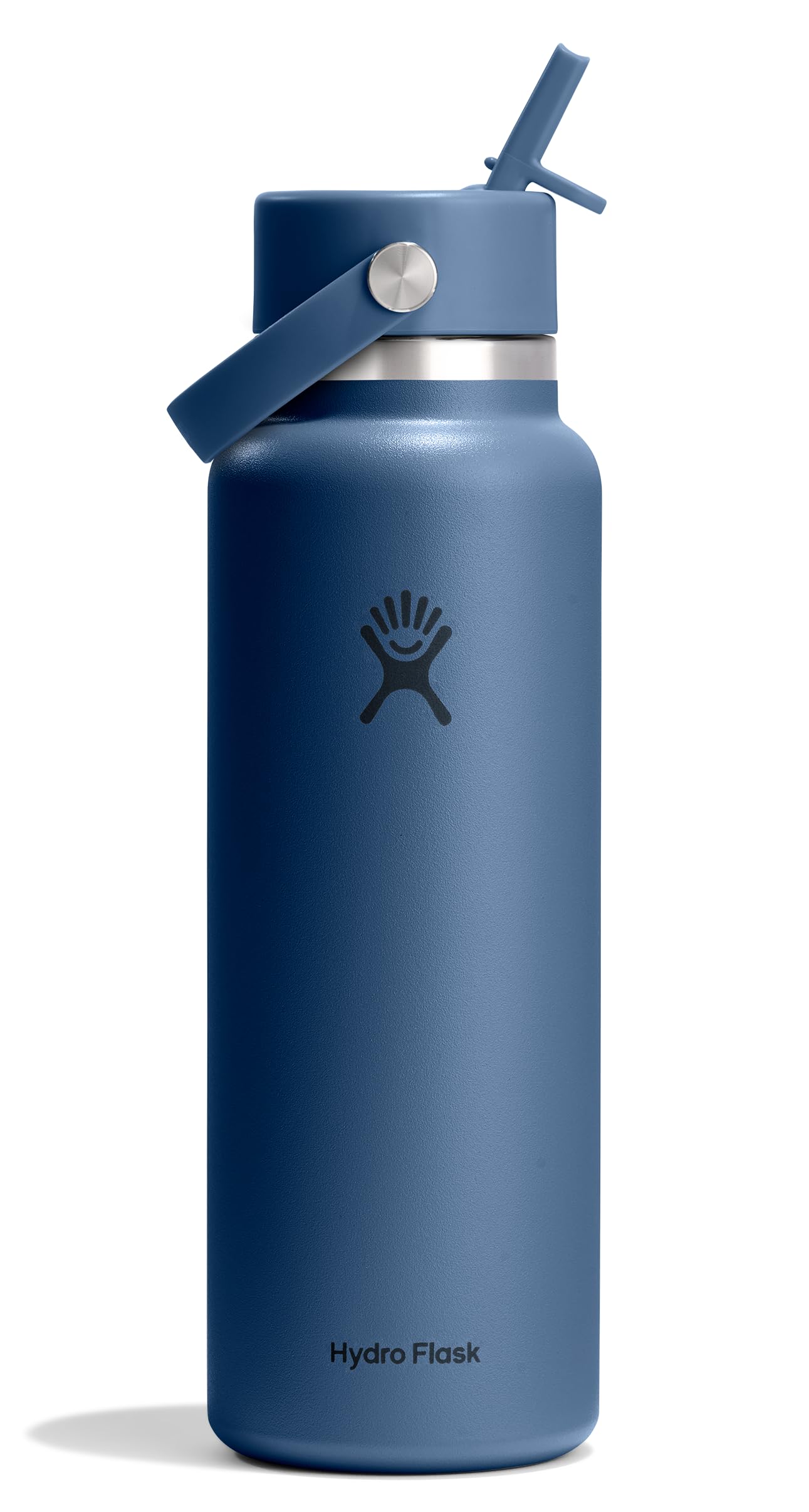 Hydro Flask Water Bottle - Insulated Stainless Steel - Wide Straw Lid, Non Spill, Leakproof in 24 Oz Forest Green Arc