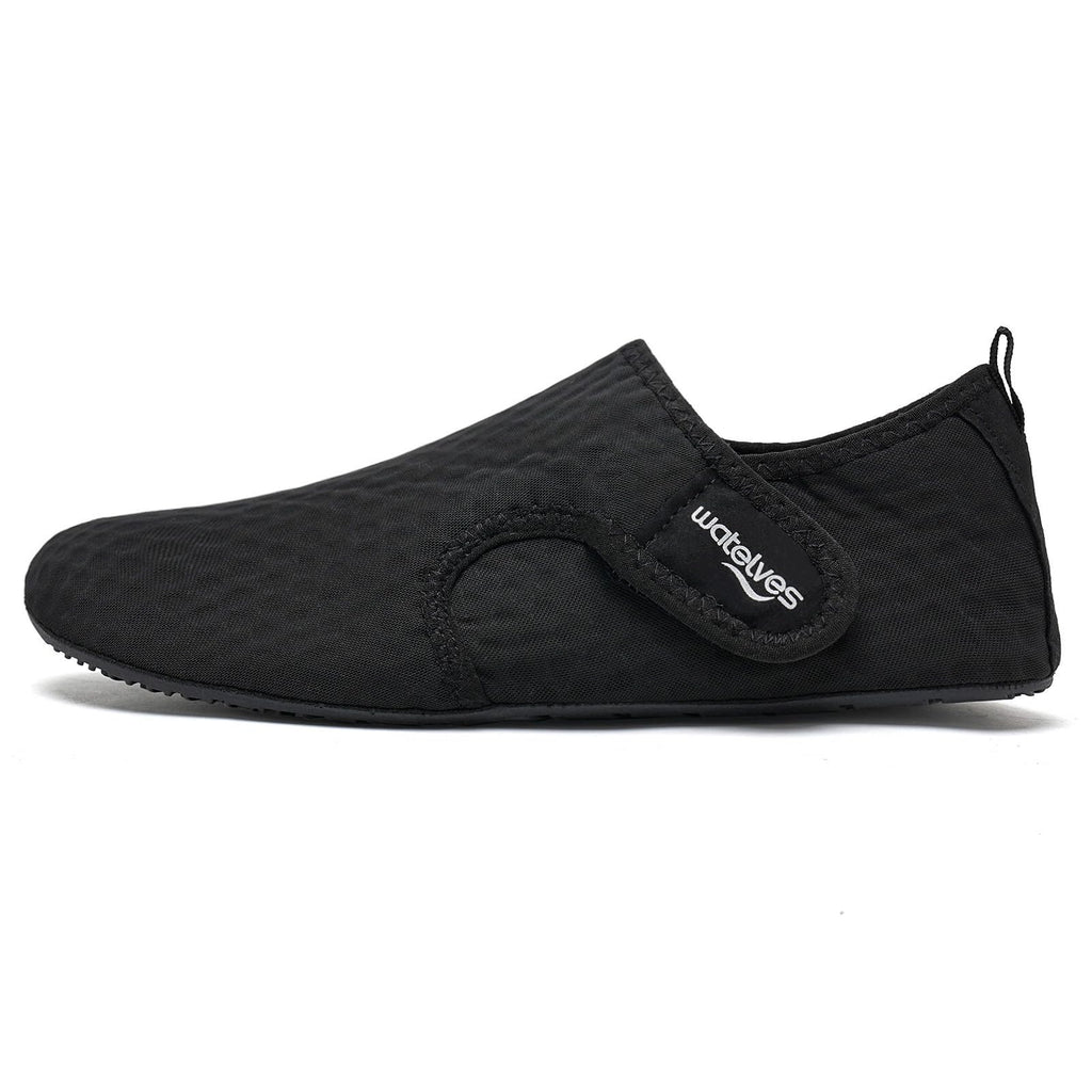 WateLves Water Shoes for Women Men Swim Beach Aqua Socks Quick Dry Barefoot House Slippers Travel Shoes with Adjustable Magic Tape for Pool Diving Boating Yoga Surf