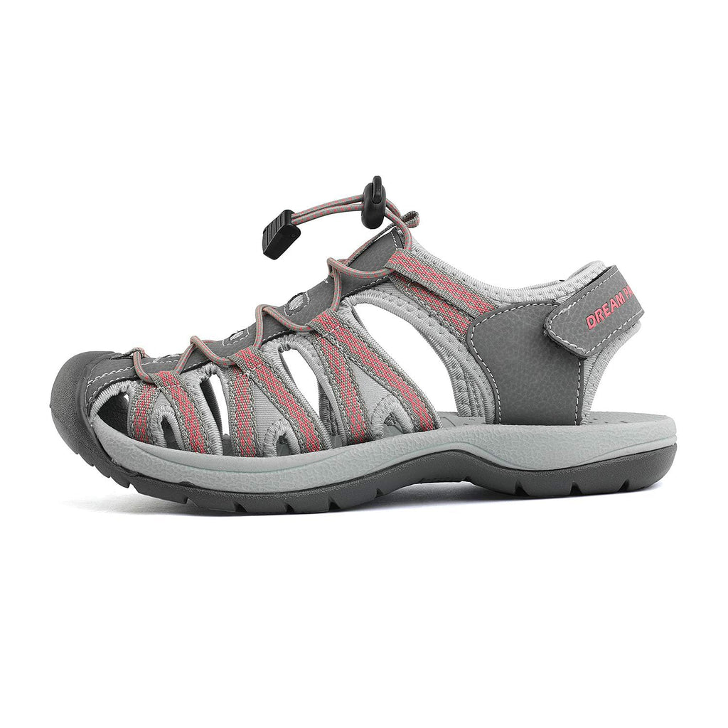DREAM PAIRS Womens Closed Toe Hiking Summer Outdoor Sport Athletic Sandals