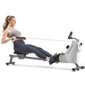 Sunny Health & Fitness Magnetic Rowing Machine for Home Exercise, Quiet & Smooth Rower with Compact Storage and Optional Free SunnyFit App Connectivity