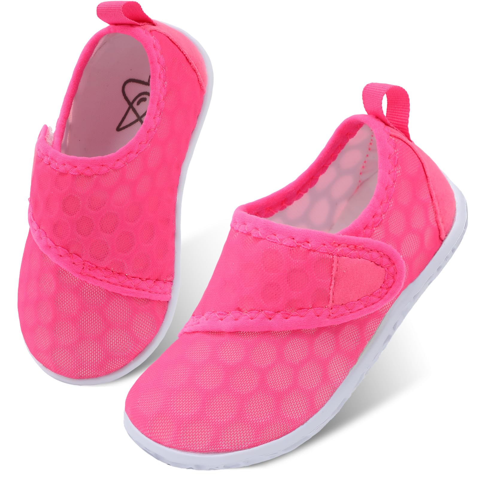 LeIsfIt Toddler Water Shoes Boys Girls Barefoot Aqua Socks Kids Breathable Quick-Dry Swim Shoes for Beach Pool Surf