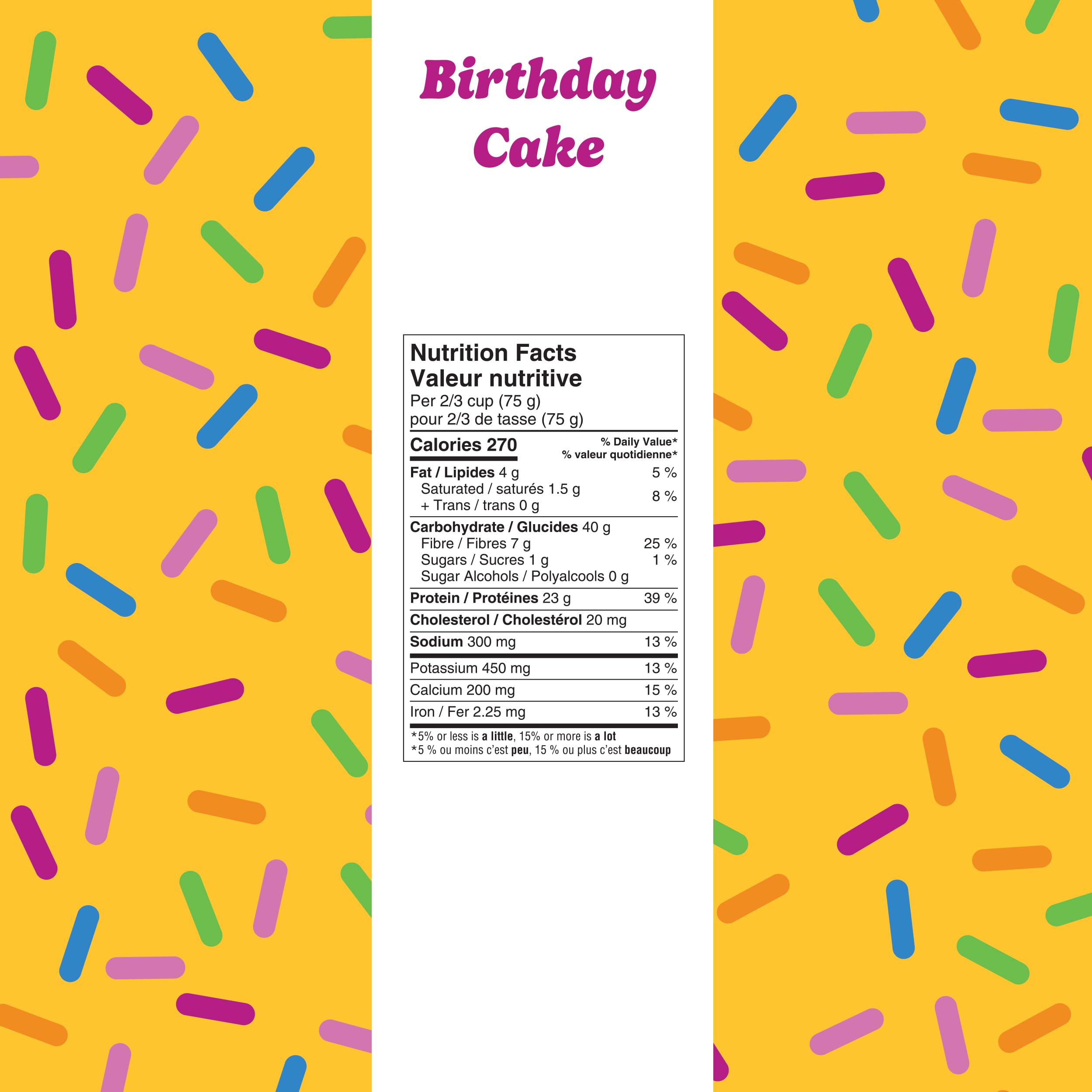 Flourish Protein Pancake & Waffle Mix, with Whey Protein & Flax Seed, No Added Sugar, High in Protein & Fiber - Just Add Water - Birthday Cake Flavour 16oz (2 pack)