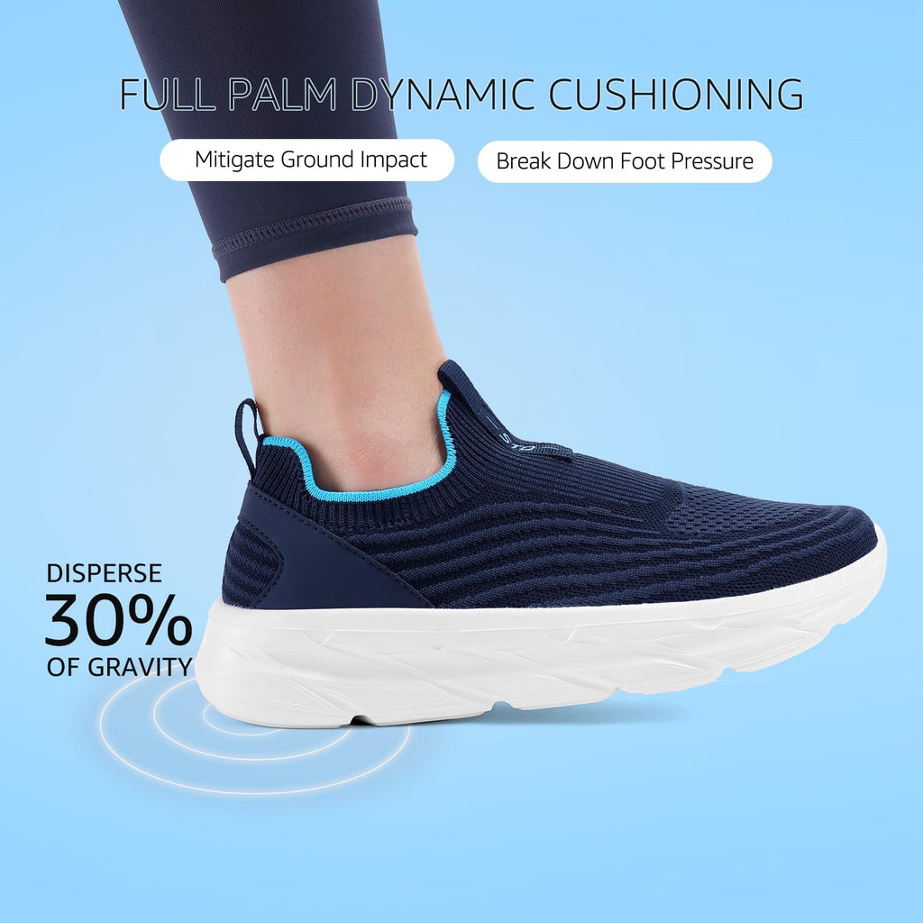 STQ Womens Walking Shoes Slip On Tennis Shoes Comfortable Lightweight Memory Foam Orthopedic Sneakers for Indoor Outdoor Gym Workout Sports