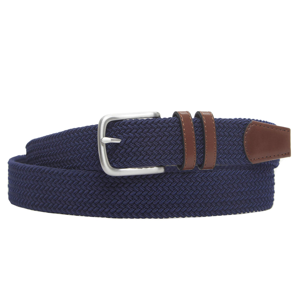 Amazon Essentials Men's Stretch Woven Braid Belt for Jeans