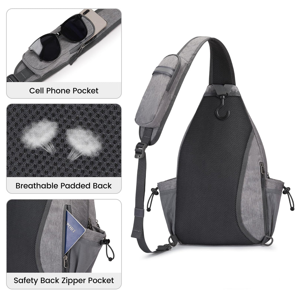 G4Free Pickleball Bag, Crossbody Sling Bag for Men Women, Pickleball Backpack, Pickle Ball Paddle Bag Gifts for Sports