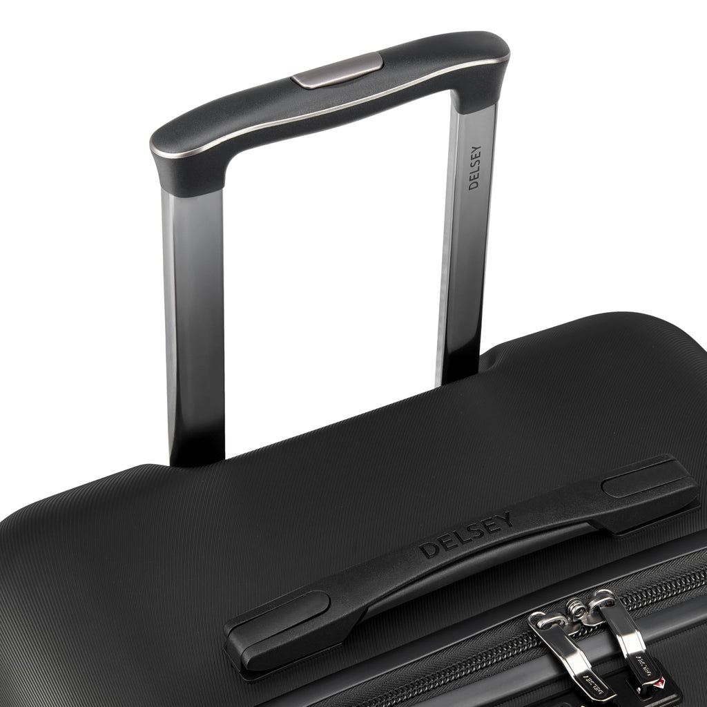 DELSEY PARIS Cruise 3.0 Hardside Expandable Luggage with Spinner Wheels, Black, Carry on 20 Inch