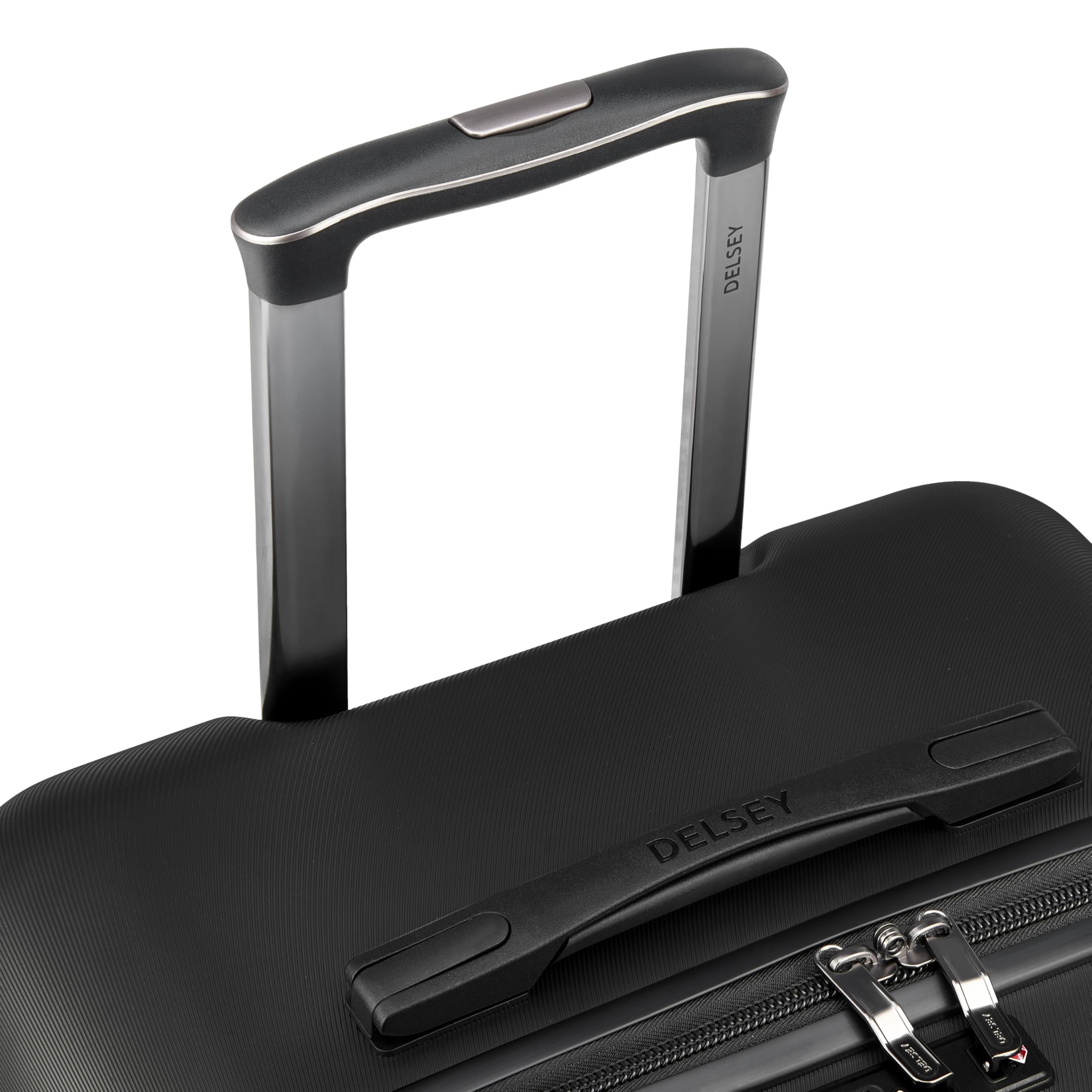 DELSEY PARIS Cruise 3.0 Hardside Expandable Luggage with Spinner Wheels, Black, Carry on 20 Inch
