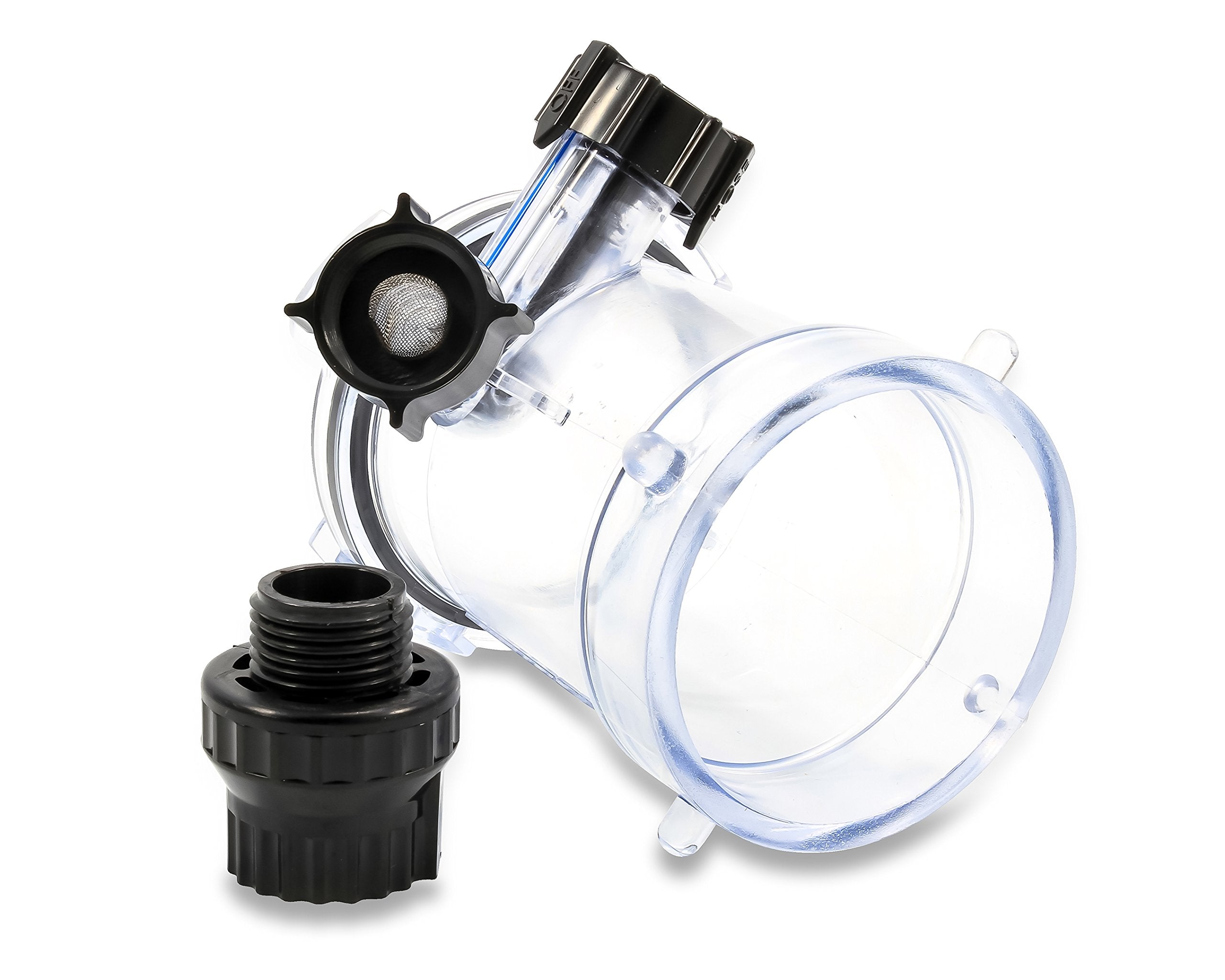 Camco Dual Flush Pro Camper/RV Holding Tank Rinser - Features 3-Inch Gate Valve & Reverse Flush Valve - Empties & Flushes RV Black Water Tanks and RV Sewer Hose (39062)