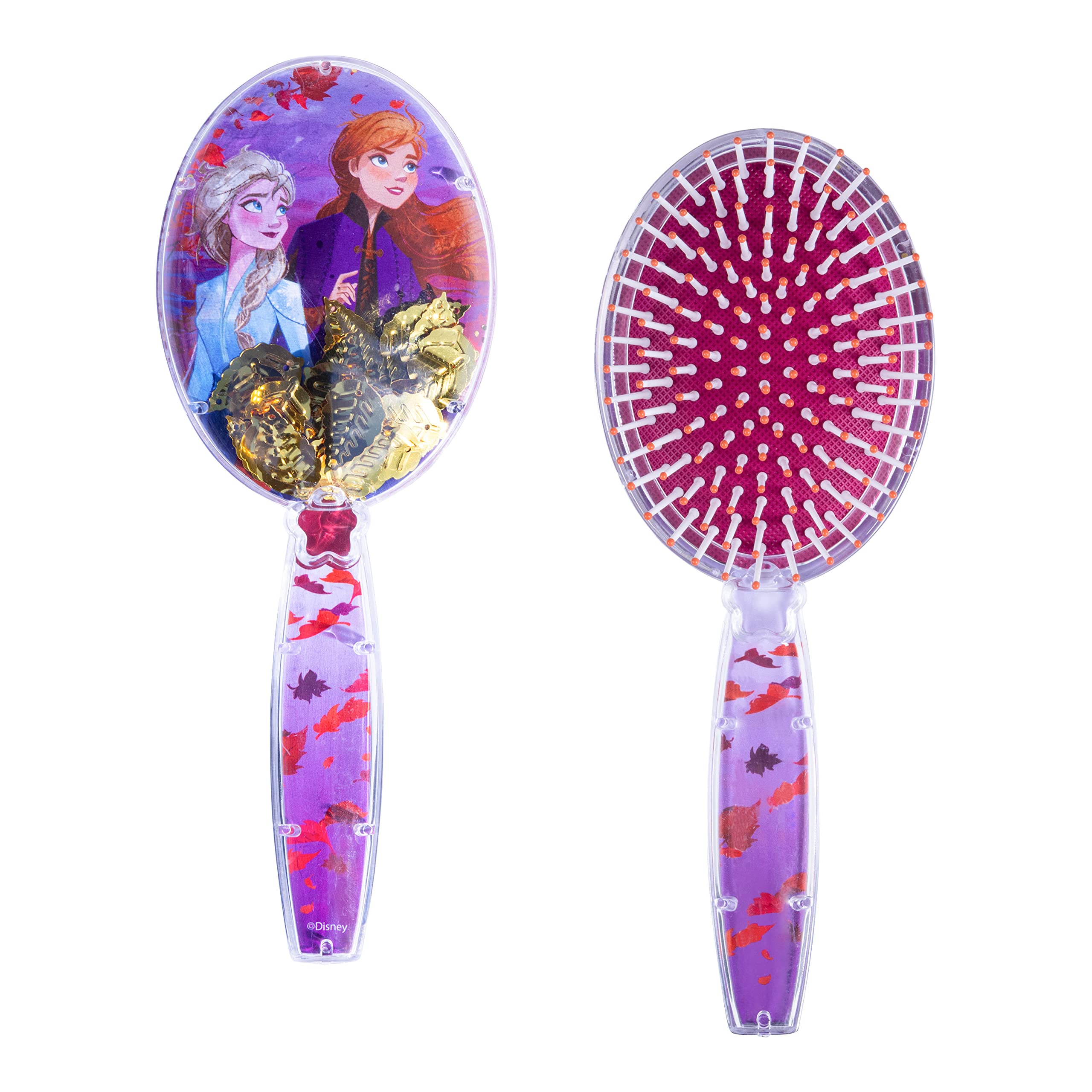 CoComelon Hair Brush with Magical Sparkling Stars Confetti HairBrush, Green - Kids Hair Brush Ages 3+