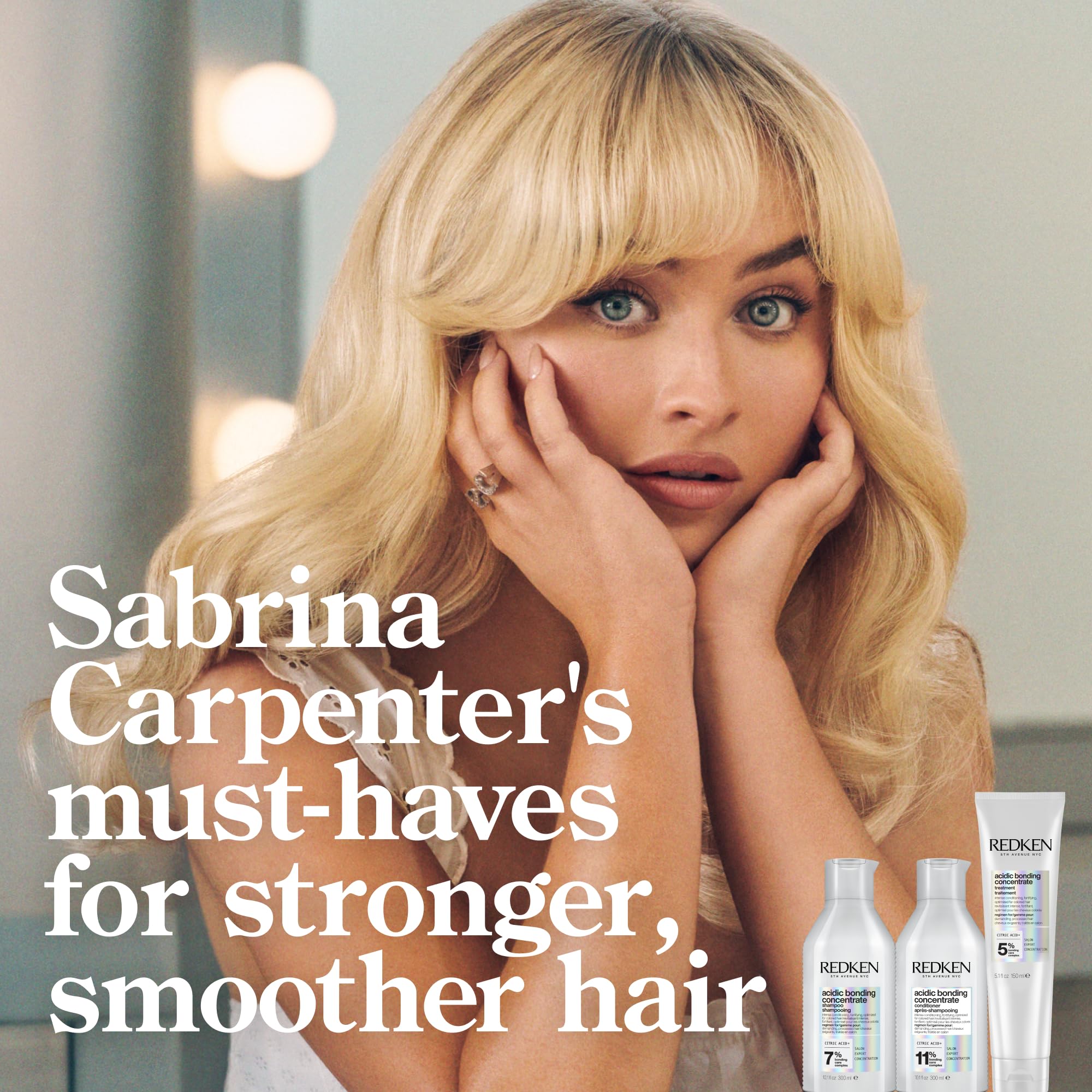 Redken Acidic Bonding Concentrate Conditioner For Damaged Hair Repair - Strengthens and Repairs Weak and Brittle Hair, Sulfate-Free, With Citric Acid