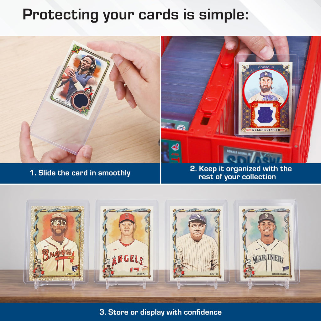 BCW 108 PT. Thick Card Topload Holder - Pack of 1 | Durable Rigid PVC Toploader | Toploaders for Memorabilia, Jersey, Patch, and Relic Cards