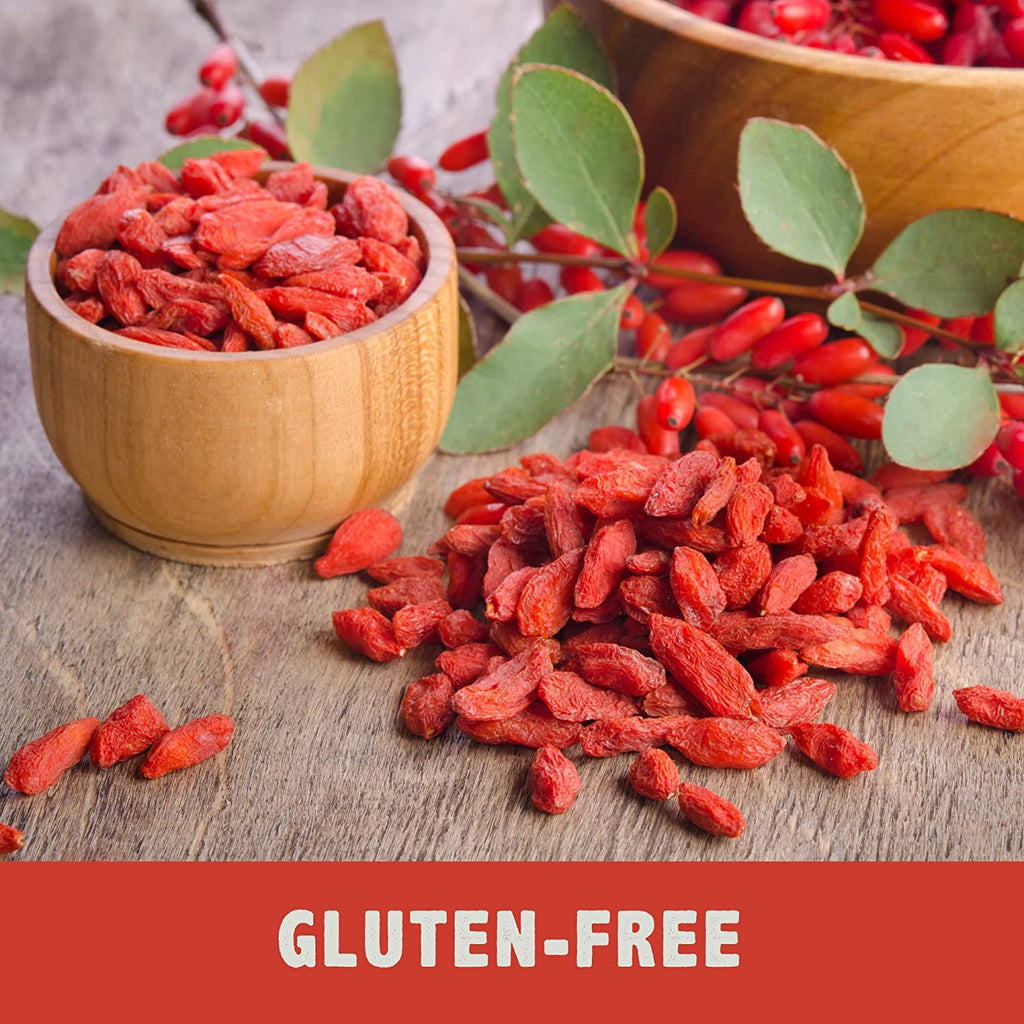 Nutrient Elements Goji Berries – 2 lb/32 oz – USDA Organic, Raw, Sun-Dried, Hand-Picked – Extra Large Dried Berries – Resealable Bag – Naturally Grown, No Additives