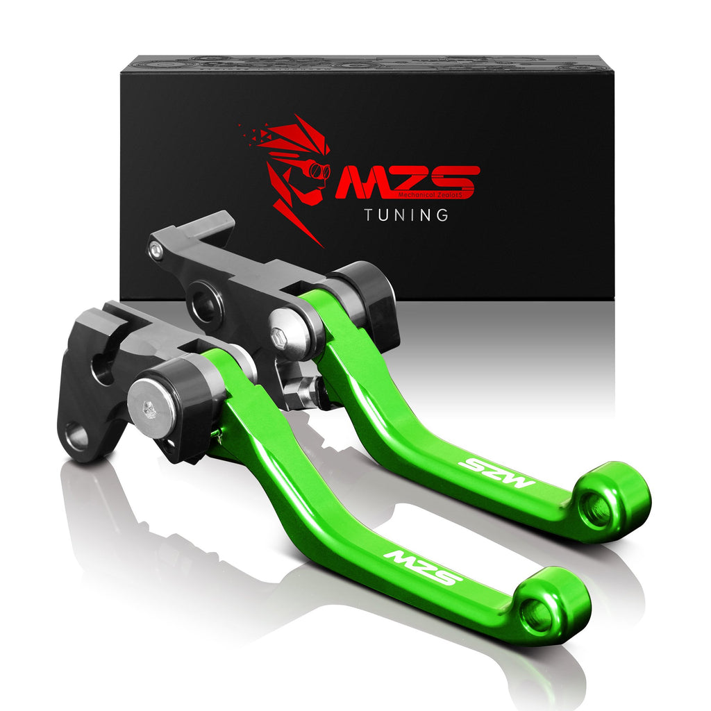 MZS Black Dirt Bike Brake Clutch Levers Pivot Adjustable CNC Compatible with YZ65 2018-2025 / YZ80 YZ85 2015-2025