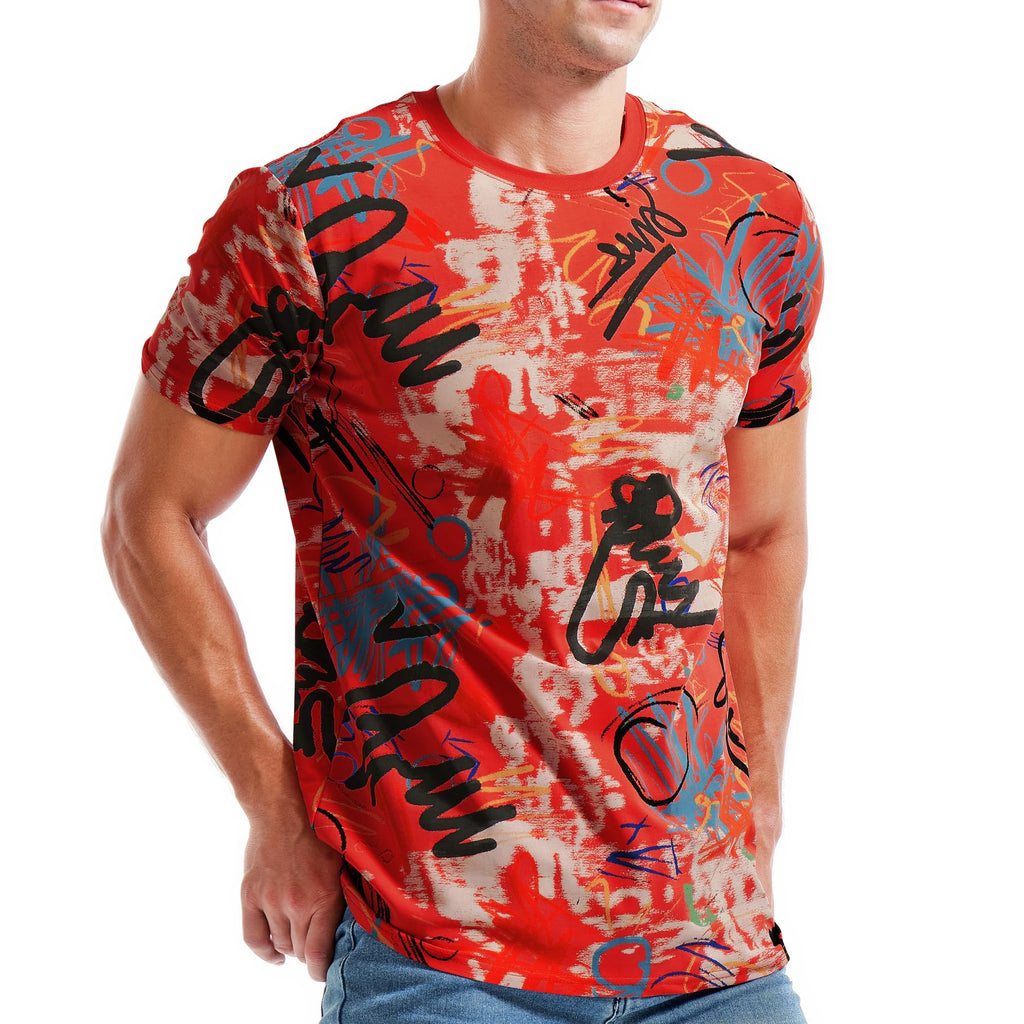 YININF Mens Hipster Hip Hop Short Sleeve Print T-Shirt Shirts Men
