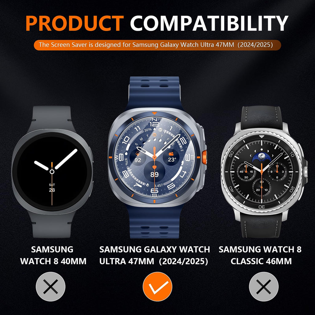 Suoman 4-Pack for Samsung Galaxy Watch 4 Classic 46mm Tempered Glass Screen Protector for Galaxy Watch 4 Classic 46mm Smartwatch [2.5D 9H Hardness] [Anti-Scratch]