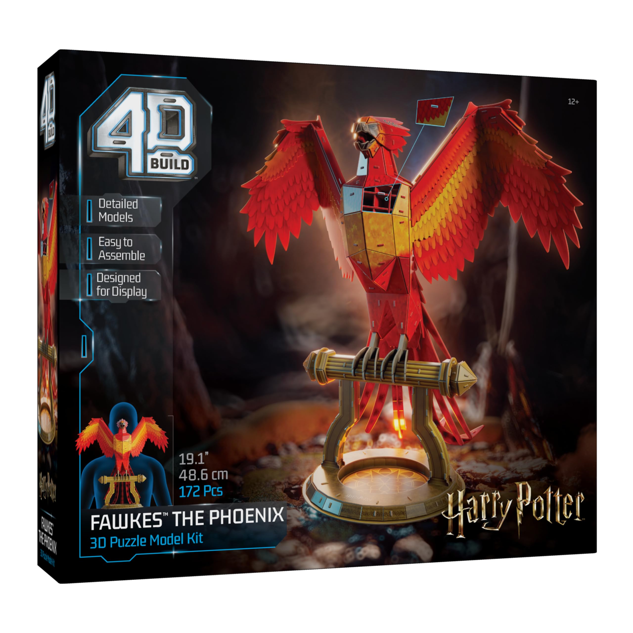 4D Build, Harry Potter Hogwarts Express 3D Model Kit, Harry Potter Collectibles & Desk Decor, Adult Puzzle, Building Toys, 181 Pieces, 3D Puzzles, Gift Ideas for Ages 12 & Up