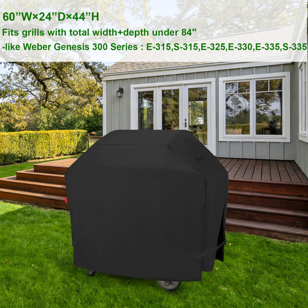 Outdoor Waterproof Small Grill Cover Fits for Weber Spirit 210 Series(E 210,S 210,E 215), Charbroil, Kenmore Grills, Heavy Duty 2 Burner BBQ Cover 30",Compared to Weber 7105