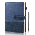 Leather Notebook Journal with Pen, A5 Lined Hardcover Notebook with Magnetic Closure, 240 Pages Daily Journal for Men Women, Ruled Journals Notebooks for Work, Writing, Note Taking - Black