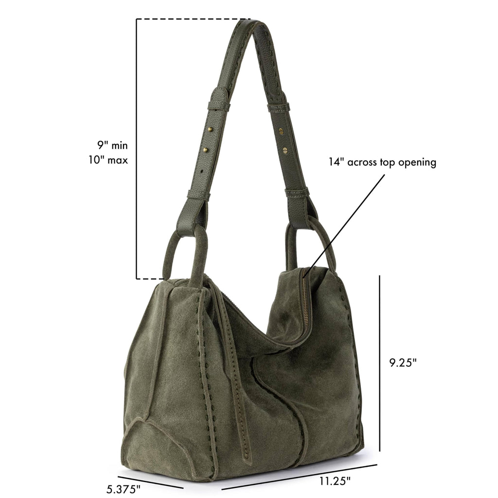 The Sak Los Feliz Hobo Purse - Premium Large Leather Women's Handbag for Everyday & Travel - Durable Purse With Zipper Pocket
