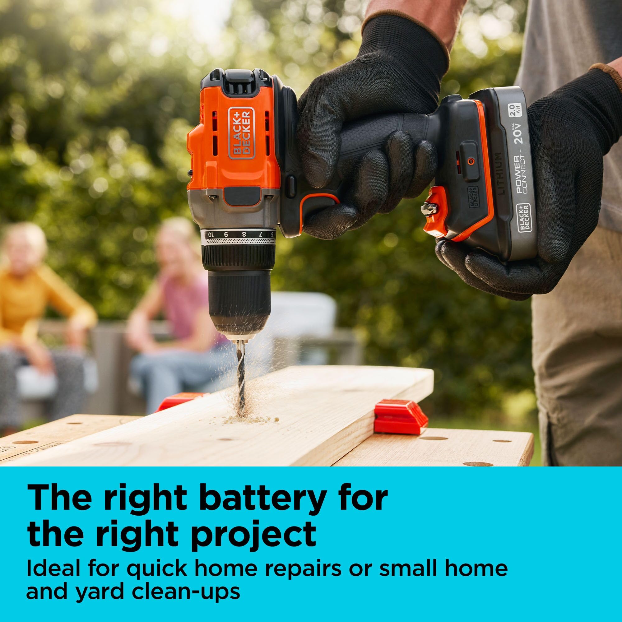 BLACK+DECKER 20V MAX POWERCONNECT 2.0 Ah Battery with State of Charge Indicator Light (LBD2020S)