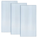 Hotop 3 Pcs Polycarbonate Greenhouse Panels Double Layer Polycarbonate Panels Waterproof UV Protected Sheet Corrugated Plastic Roof Greenhouse Replacement Cover (4' X 2' X 0.24")