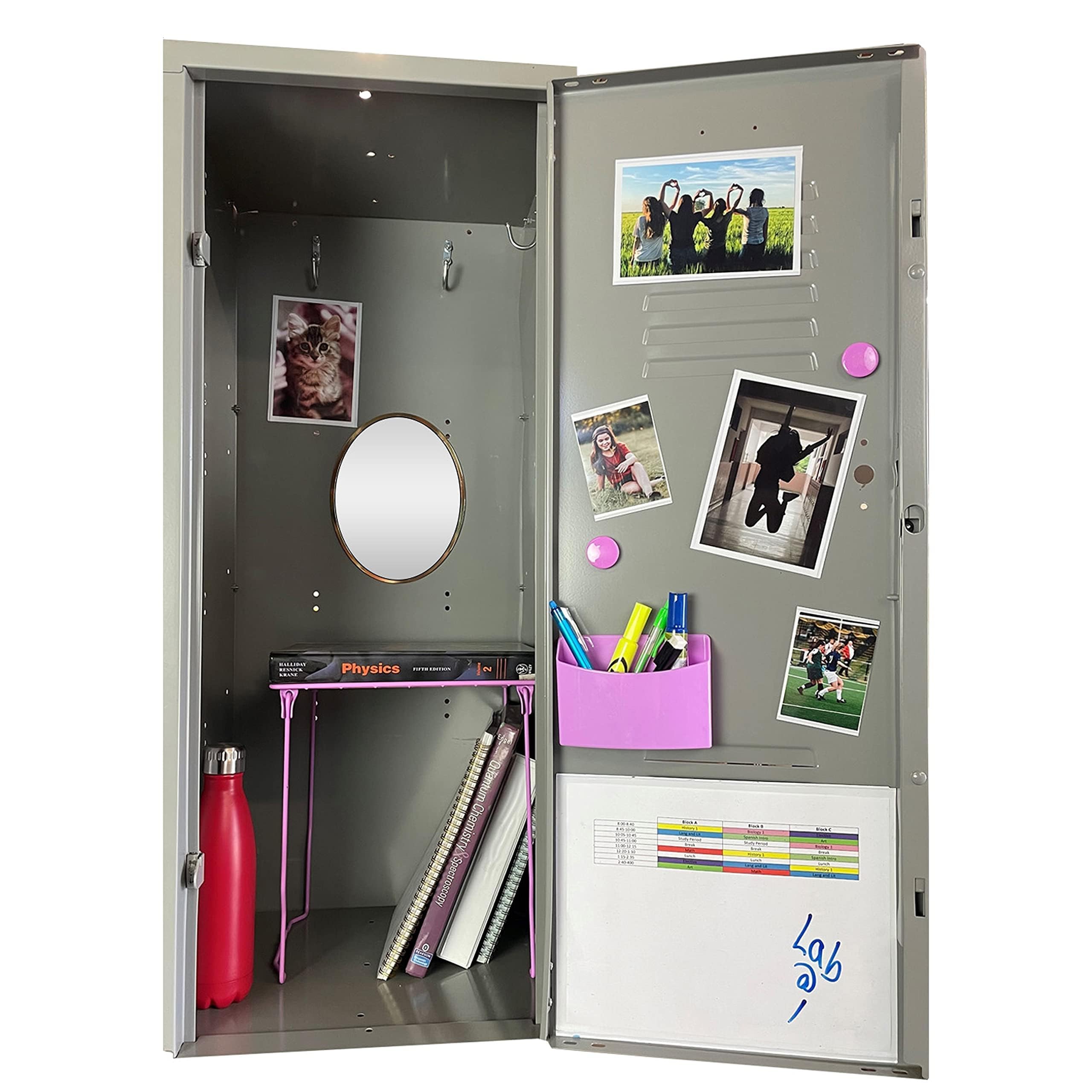 Magtech Magnetic Photo Pocket Picture Frame, White, Holds 2.5 x 3.5 Inches Photos, 10 Pack, Made in the USA (12310)