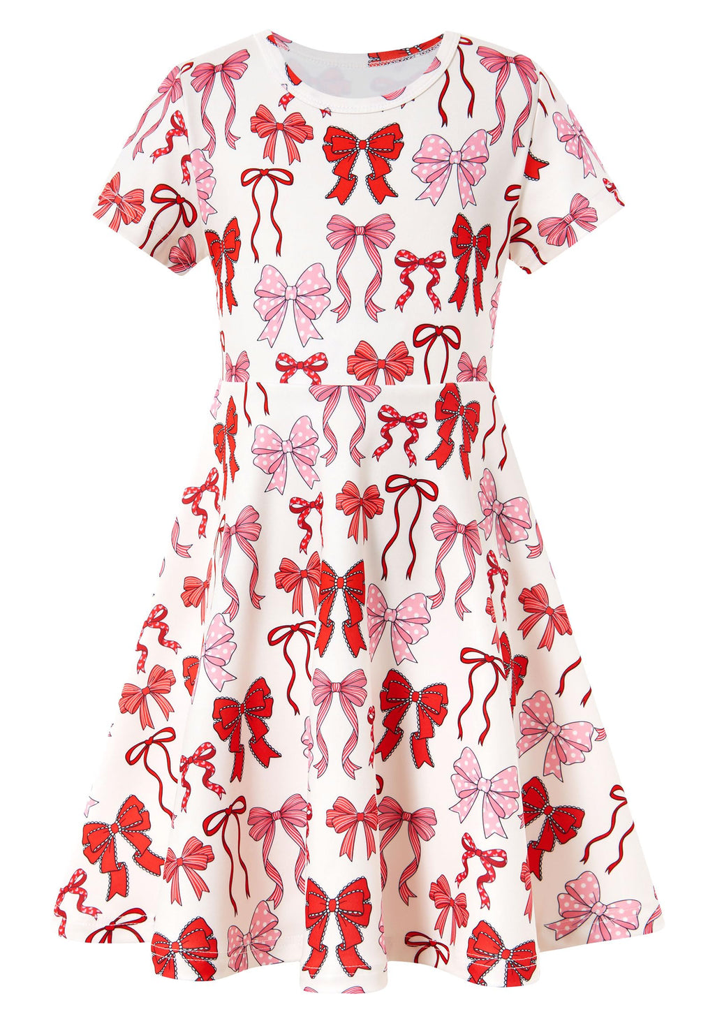 ALISISTER Little Girls Dress Short Sleeve Toddler Summer Sundress 2-9T