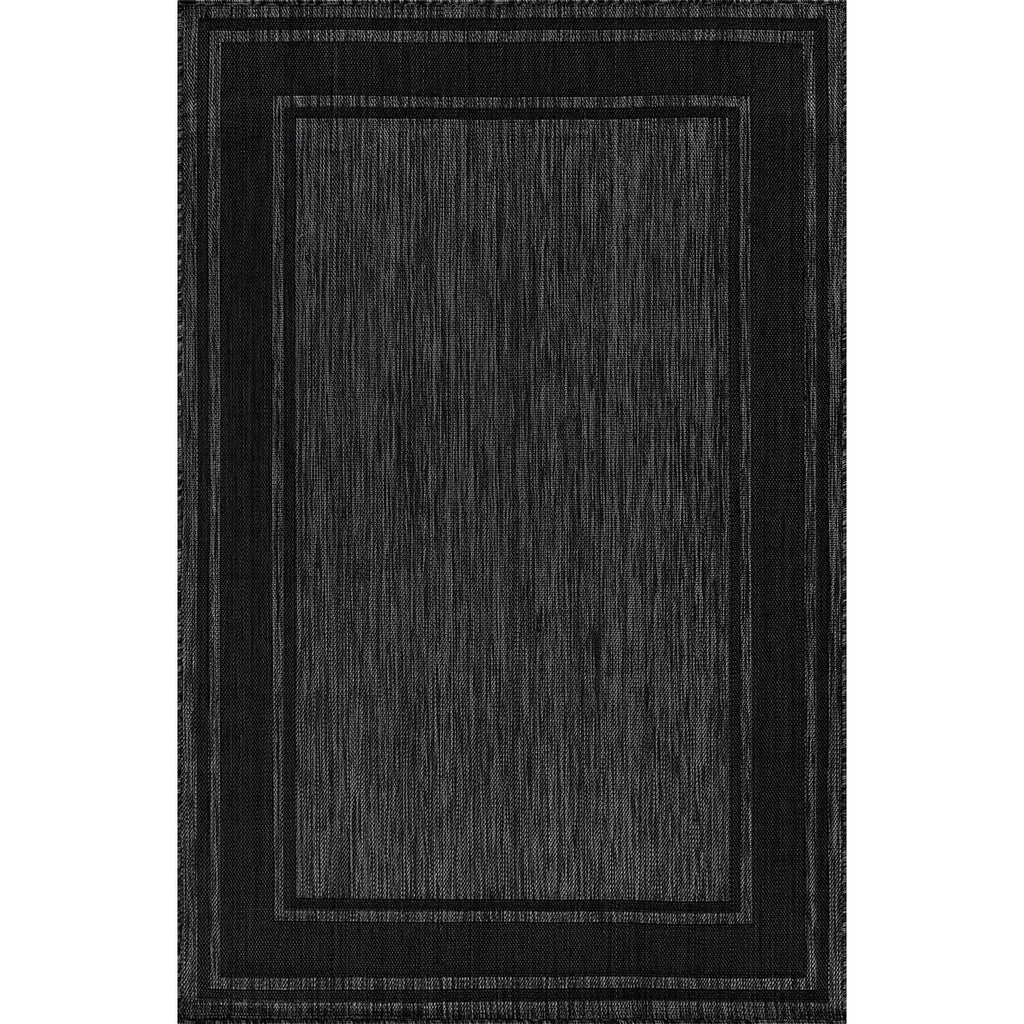 Beverly Rug Outdoor Rug 5x7 Modern Bordered Area Rugs for Indoor and Outdoor Patio Deck Porch Garden Waterproof Weather Sun Resistant Washable Outside Carpet (5 x 7 Beige)