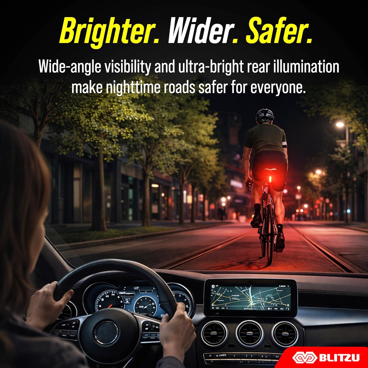 Bike Lights for Night Riding with Bell, Super Bright Bicycle Reflectors, USB Rechargeable Bike Lights Front and Back, Water-Resistant, 4+5 Modes Headlight Taillight Set for Safety, Men, Women & Kids