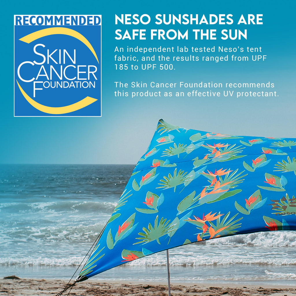Neso Gigante Portable Beach Tent Sun Shelter - Lightweight Beach Shade Canopy - Easy Setup for Family Outings - Patented Reinforced Corners - UPF 50+ - 8ft Tall, 11 x 11ft - Save The Whales