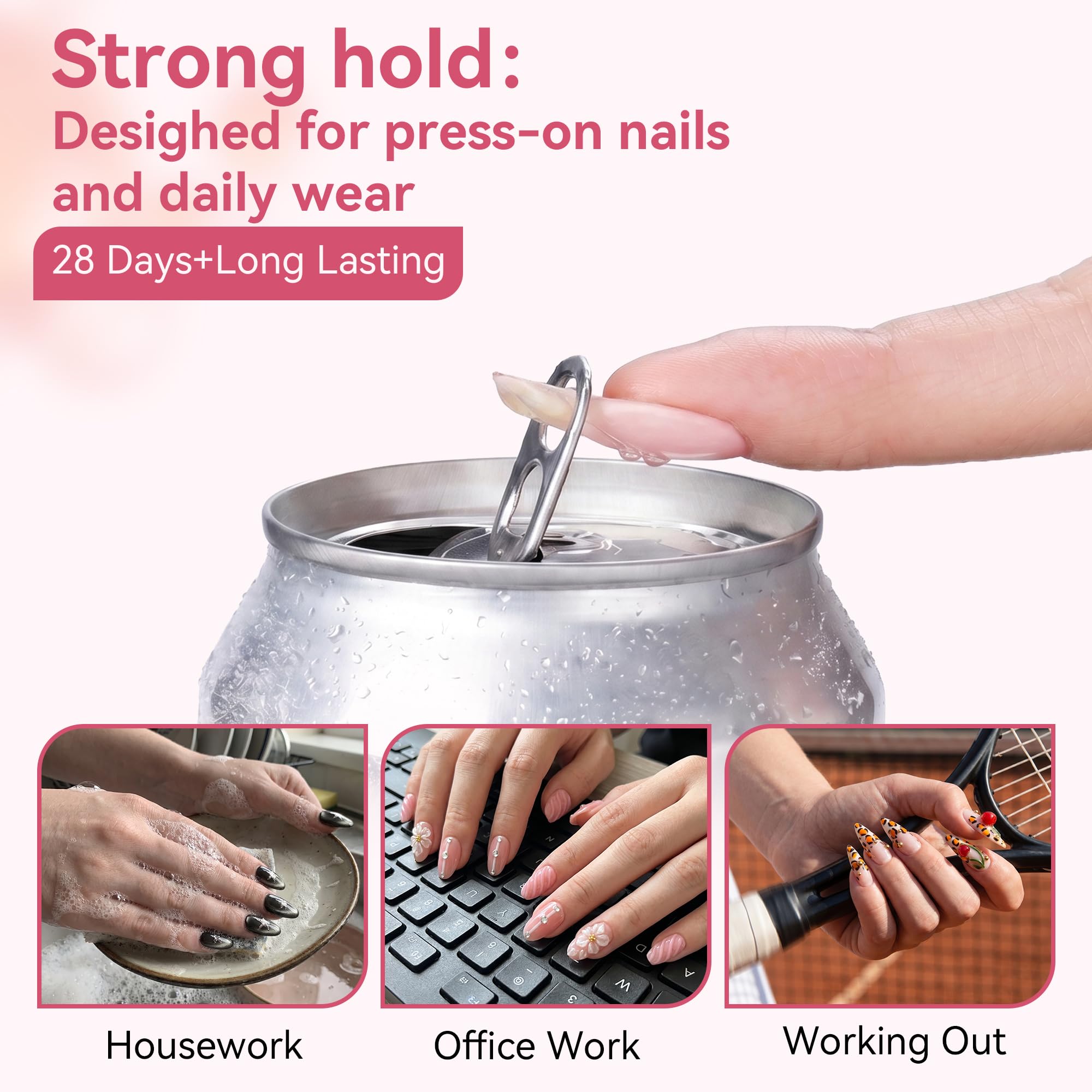 Makartt Rhinestone Glue for Nails: Super Strong Gel Nail Glue for Nail Charms Gems Decorations, 3D Gel Nail Art Bling Jewel Diamonds for Salon & DIY Manicure, 30ML UV Lamp Cured Need Beauty Gifts
