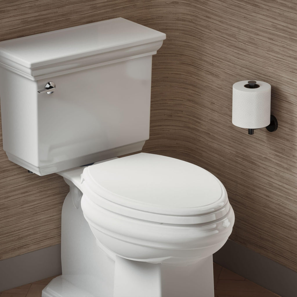 KOHLER 4733-RL-17 Glenbury ReadyLatch Quiet Close Elongated Toilet Seat, Soft Close Toilet Seats, Teal