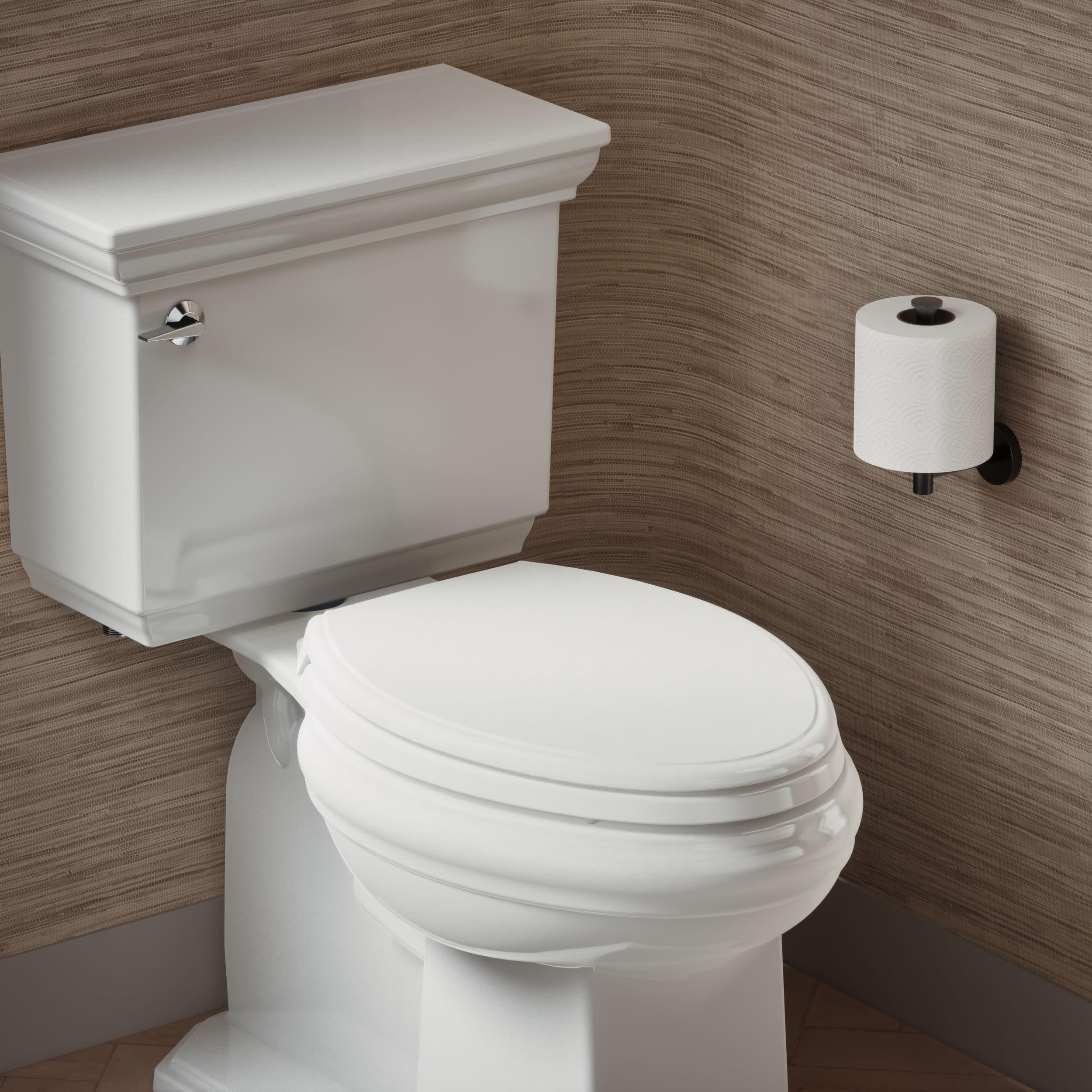KOHLER 4733-RL-17 Glenbury ReadyLatch Quiet Close Elongated Toilet Seat, Soft Close Toilet Seats, Teal