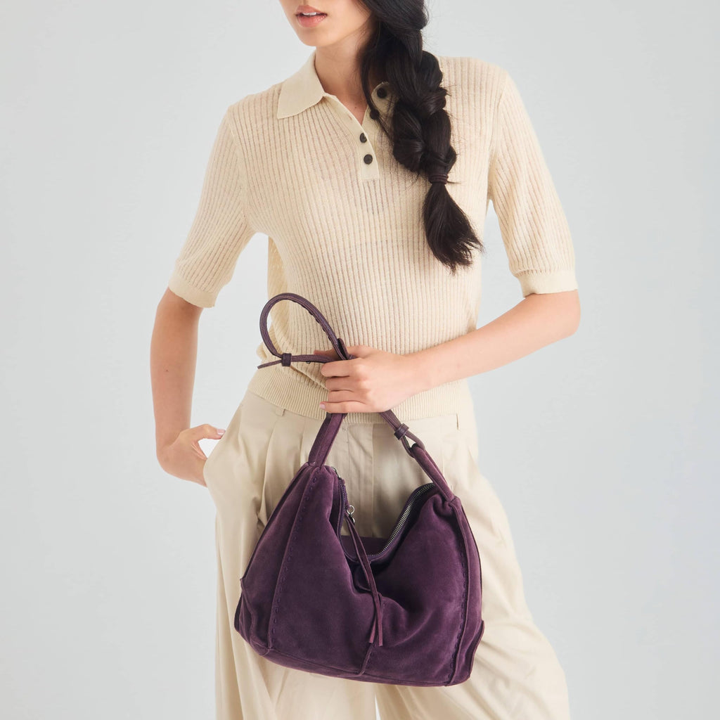 The Sak Los Feliz Hobo Purse - Premium Large Leather Women's Handbag for Everyday & Travel - Durable Purse With Zipper Pocket