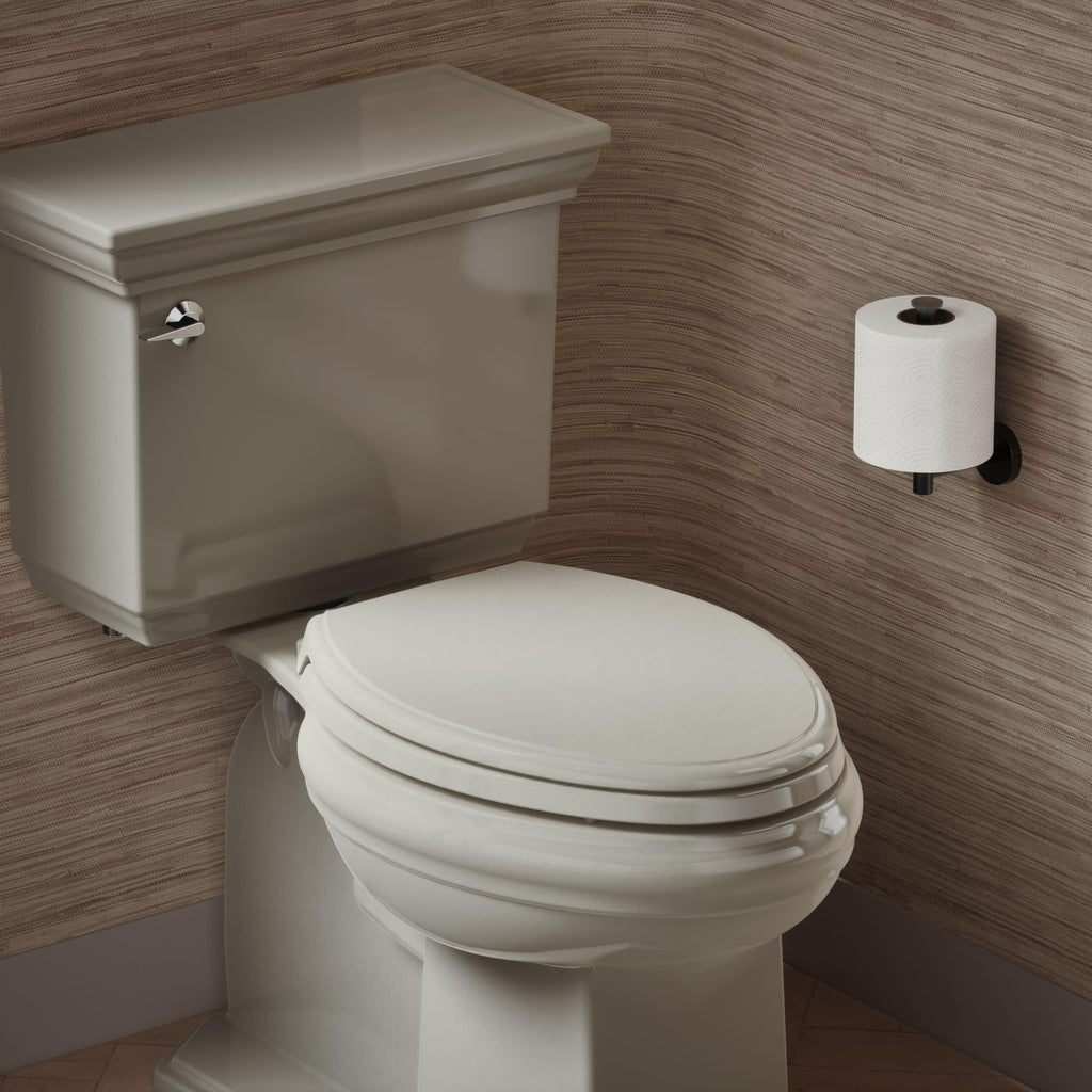 KOHLER 4733-RL-17 Glenbury ReadyLatch Quiet Close Elongated Toilet Seat, Soft Close Toilet Seats, Teal
